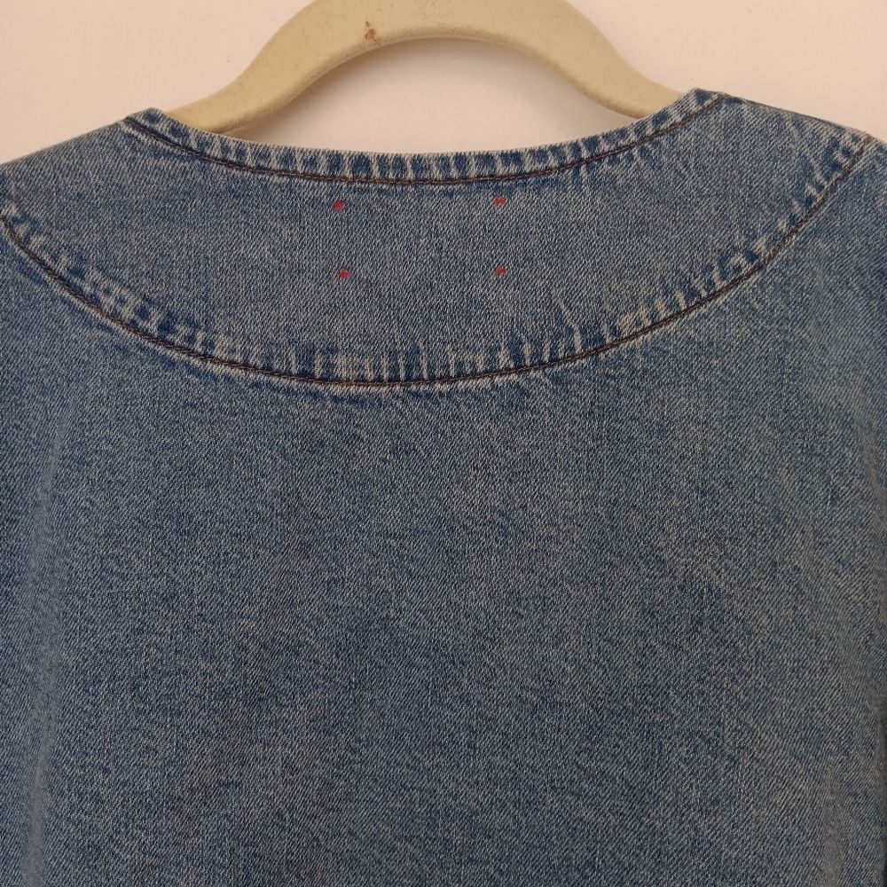 Xirena Blue Jay Paley Cropped Denim Jacket - Size L Transitional NWT Streetwear - Picture 6 of 10